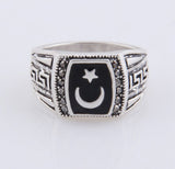 Antique Silver Middle Eastern Religious Ring - Outletorama