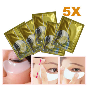 5x Collagen Crystal Eye Mask  Moisture Anti-winkle Prevent & Refine Aging - Outletorama