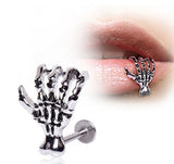 Hot Unique Skull Hand Lip Piercing Jewellery - Outletorama