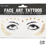 Temporary Face Stickers Easy Face Gems Rhinestone Tattoo - Outletorama