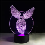 3D LED Night Lamp Visualization 7 Color Change Touch Button Switch and Remote Control - Outletorama