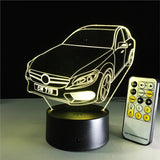 3D LED Night Lamp Visualization Illusion 7 Color Change Touch Button Switch and Remote Control USB Powered Amazing Art Optical Unique Lighting Effects Desk Table - Outletorama
