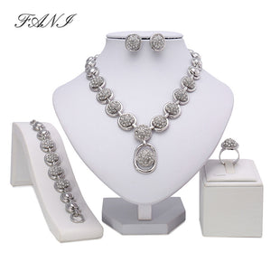 Jewelry Set Costume Design Necklace Earrings Ring Bracelet - Outletorama