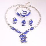 High Quality Jewelry Set Necklace Bracelet Earring Ring - Outletorama