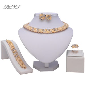 Jewelry Set Necklace Earrings Ring Bracelet - Outletorama