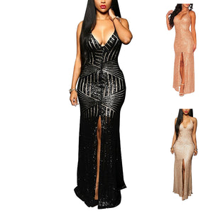 Sequin Cocktail Maxi Party Dress - Outletorama