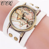 Globe Analog Quartz  Bracelet Wrist Watch - Outletorama